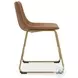 Crandox Brown And Gold Dining Chair
