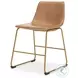 Crandox Toast And Gold Dining Chair