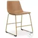 Crandox Toast And Gold Dining Chair