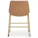 Crandox Toast And Gold Dining Chair