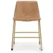 Crandox Toast And Gold Dining Chair