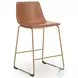 Crandox Brown And Gold Counter Height Stool
