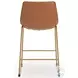 Crandox Brown And Gold Counter Height Stool