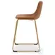 Crandox Brown And Gold Counter Height Stool