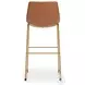 Crandox Brown And Gold Bar Stool