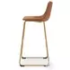 Crandox Brown And Gold Bar Stool