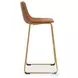 Crandox Brown And Gold Bar Stool