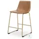 Crandox Toast And Gold Counter Height Stool