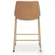 Crandox Toast And Gold Counter Height Stool