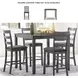 Bridson Gray 6 Piece Rectangular Dining Room Set