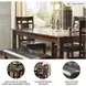 Bennox Brown 6 Piece Rectangular Dining Room Set