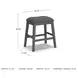 Caitbrook Gray Upholstered Stool Set of 2