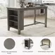 Caitbrook Gray Rectangular Counter Height Dining Table