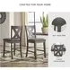 Caitbrook Gray 7 Piece Counter Height Dining set