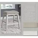 Skempton White And Light Brown Counter Height Stool Set Of 2