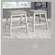 Skempton White And Light Brown Counter Height Stool Set Of 2