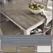 Skempton White And Light Brown 3 Piece Counter Height Dining Set