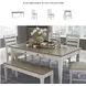 Skempton White And Light Brown Dining Table