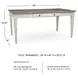 Skempton White And Light Brown Dining Table