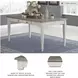 Skempton White And Light Brown Dining Table