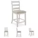 Skempton White And Light Brown 8 Piece Counter Height Dining Set