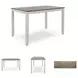 Skempton White And Light Brown 8 Piece Counter Height Dining Set