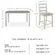 Skempton White And Light Brown 8 Piece Counter Height Dining Set