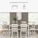 Skempton White And Light Brown 8 Piece Counter Height Dining Set