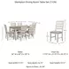 Skempton White and Light Brown 7 Piece Dining Room Set
