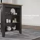 Gesthaven Natural And Brown Rectangular Counter Height Dining Table