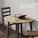 Gesthaven Natural And Brown Drop Leaf Round Dining Table