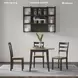 Gesthaven Natural And Brown Drop Leaf Round Dining Table