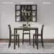 Gesthaven Natural And Brown 5 Piece Counter Height Dining Set