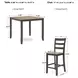 Gesthaven Natural And Brown 5 Piece Counter Height Dining Set