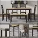 Gesthaven Natural And Brown 6 Piece Dining Set