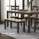 Gesthaven Natural And Brown 6 Piece Dining Set