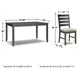Rokane Brown 7 Piece Dining Room Set