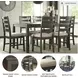 Rokane Brown 7 Piece Dining Room Set