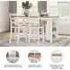 Gesthaven Natural And White Counter Height Stool Set Of 2