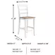 Gesthaven Natural And White Counter Height Stool Set Of 2