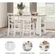 Gesthaven Natural And White Rectangular Counter Height Dining Table