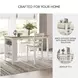 Gesthaven Natural And White Rectangular Counter Height Dining Table