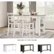 Gesthaven Natural And White Rectangular Counter Height Dining Table