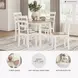Gesthaven Natural And White Drop Leaf Round Dining Table