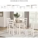 Gesthaven Natural And White Drop Leaf Round Dining Table