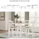 Gesthaven Natural And White 5 Piece Counter Height Dining Set