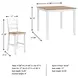 Gesthaven Natural And White 5 Piece Counter Height Dining Set