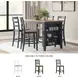 Gesthaven Natural And Blue Counter Height Stool Set Of 2