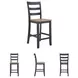 Gesthaven Natural And Blue Counter Height Stool Set Of 2