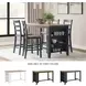 Gesthaven Natural And Blue Rectangular Counter Height Dining Table